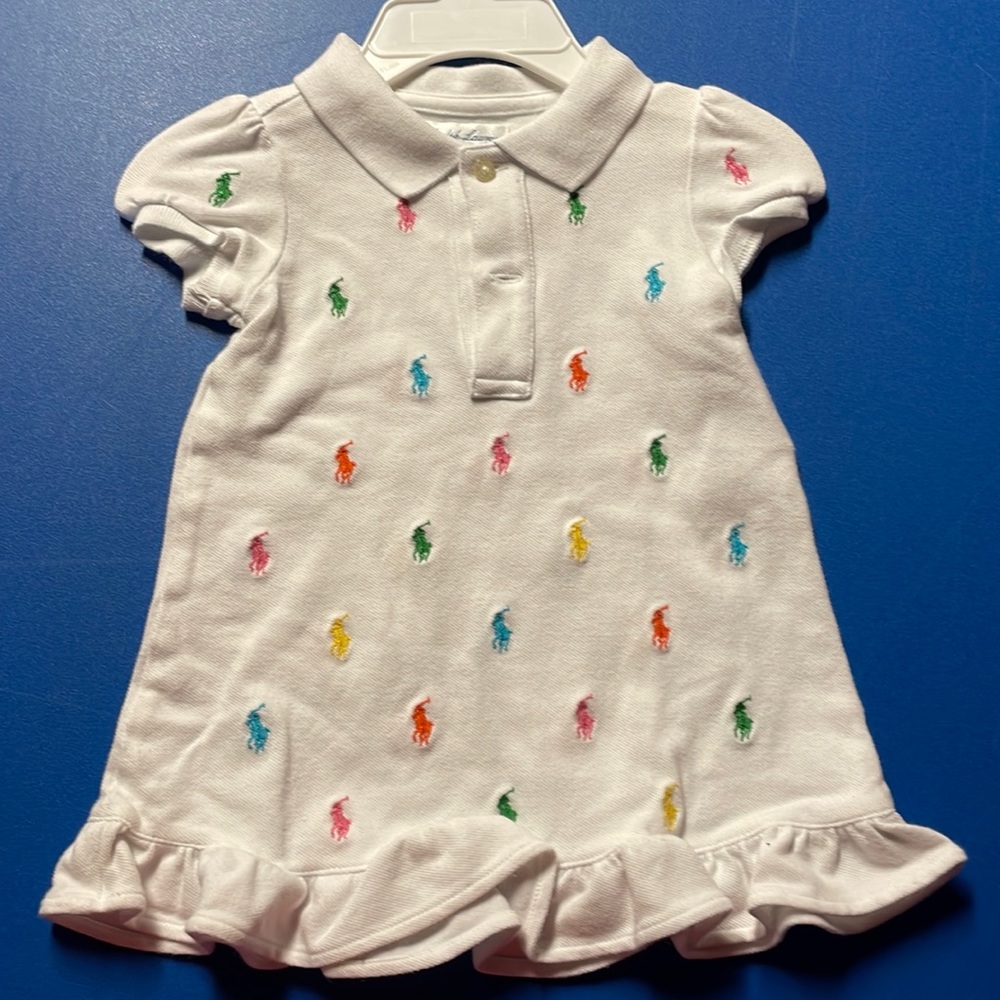 Polo dress for baby girls